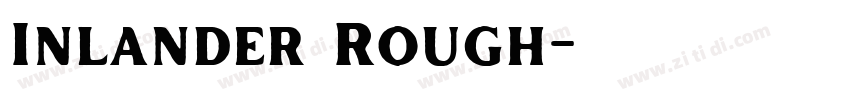 Inlander Rough字体转换